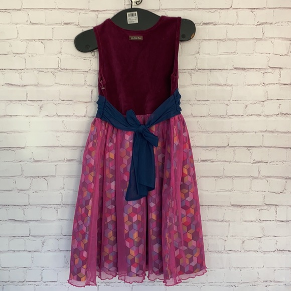 Matilda Jane Paint By Numbers color block girls dress - Picture 4 of 10